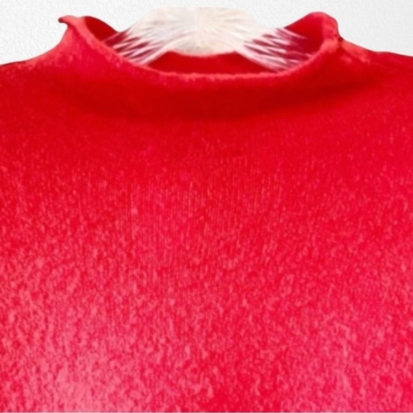 Madewell Inland Turtleneck Sweater in Coziest Yarn Wool/Alpaca Blend Red SZ 2X - Picture 5 of 10